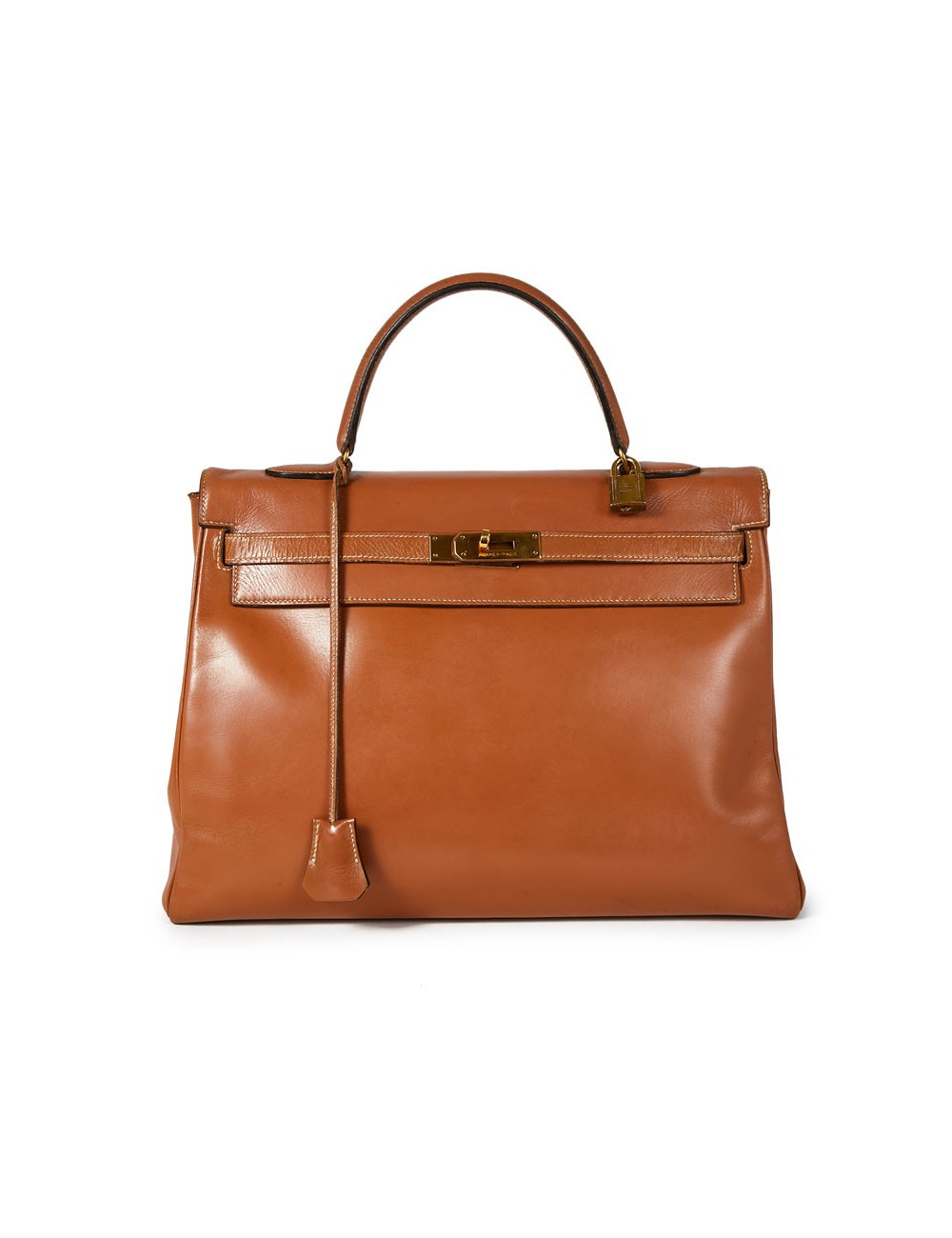 Kelly 35 HERMES  caramel vintage