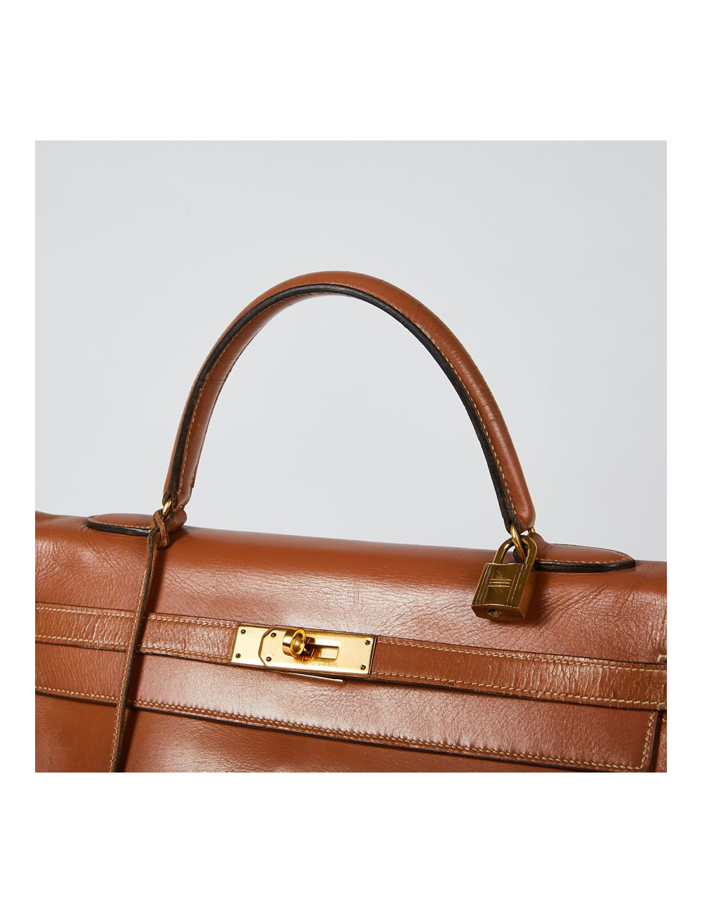 Kelly 35 HERMES  caramel vintage