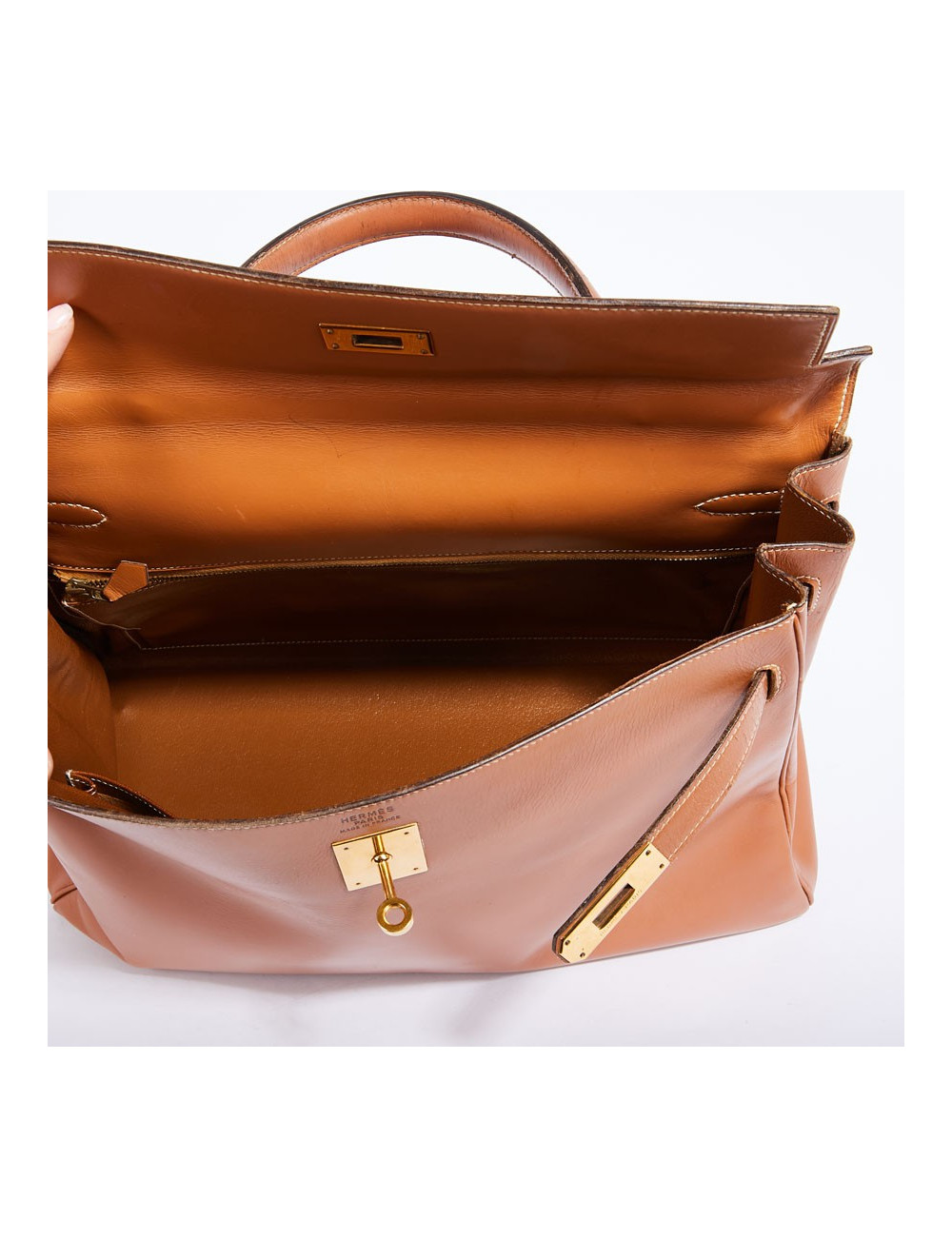 Kelly 35 HERMES  caramel vintage
