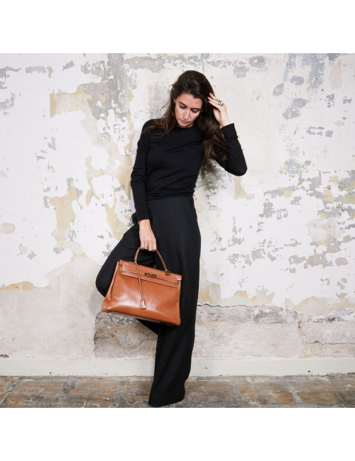 Kelly 35 HERMES  caramel vintage