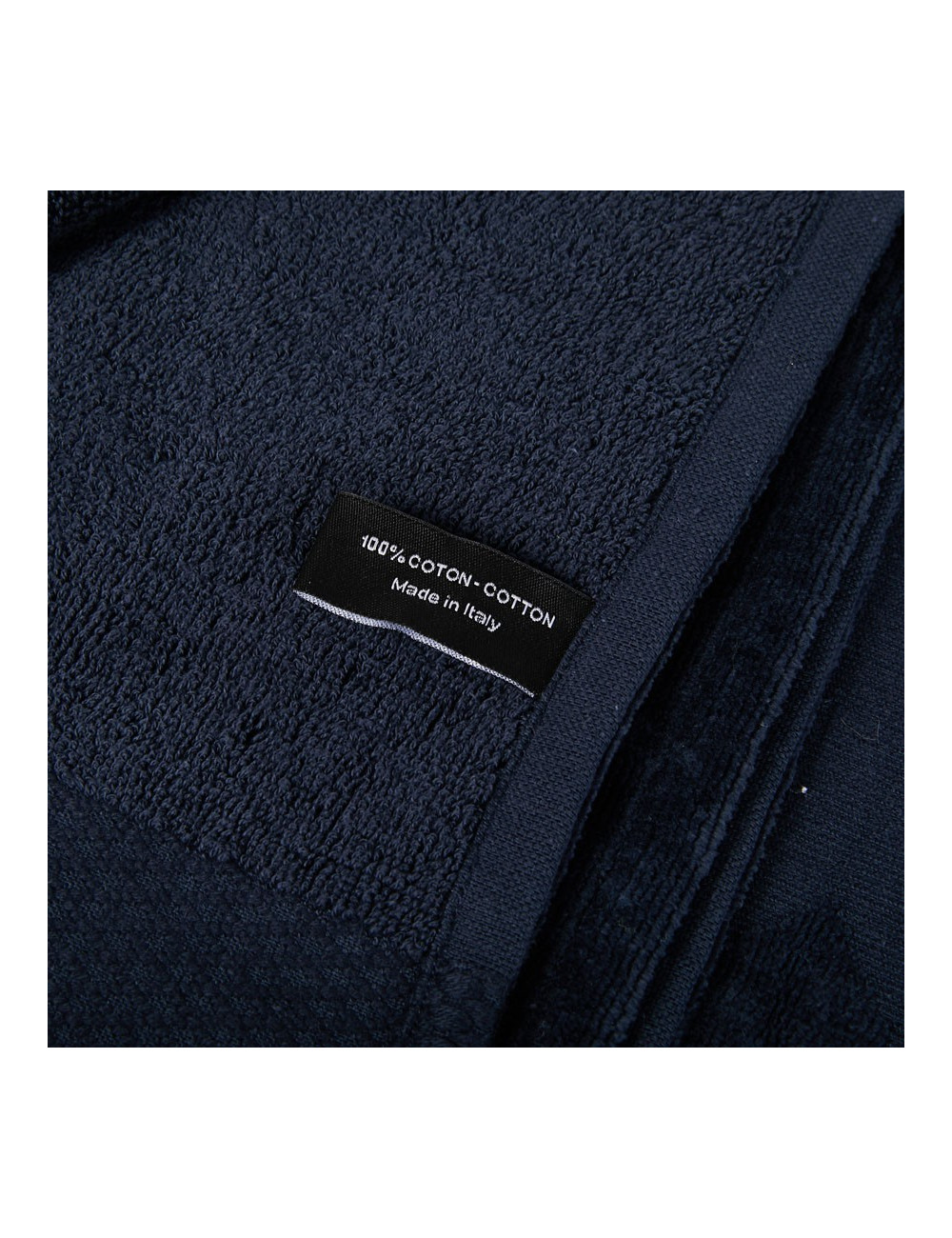 Serviette de plage CHANEL bleu marine logo CC