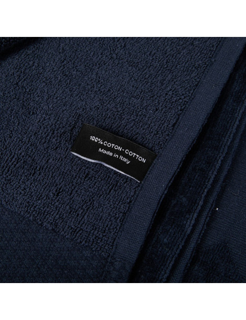 Serviette de plage CHANEL bleu marine logo CC