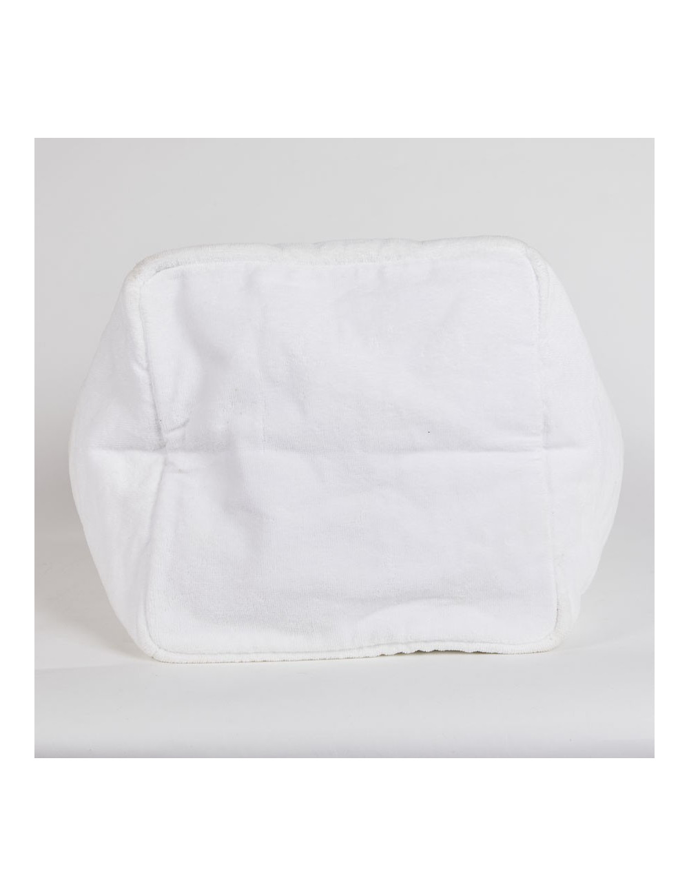 Sac de plage CHANEL tissu éponge blanc