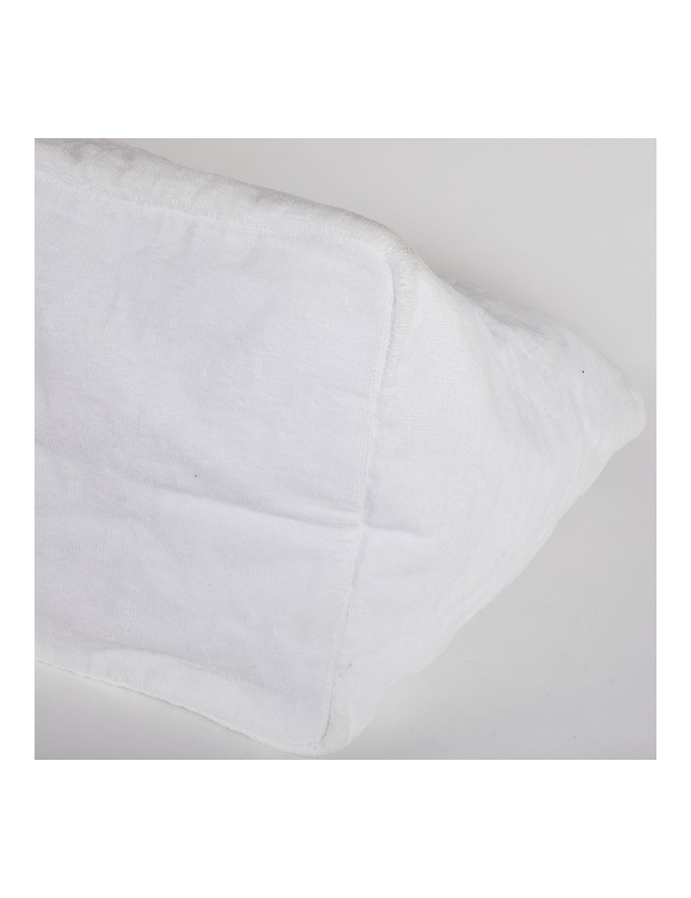 Sac de plage CHANEL tissu éponge blanc