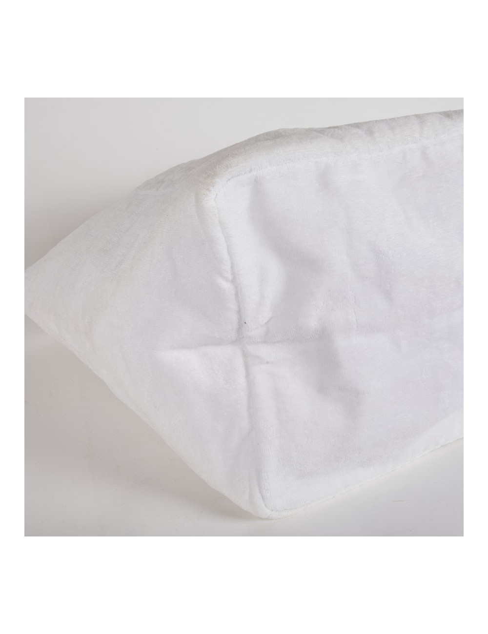 Sac de plage CHANEL tissu éponge blanc