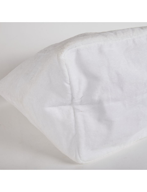 Sac de plage CHANEL tissu éponge blanc