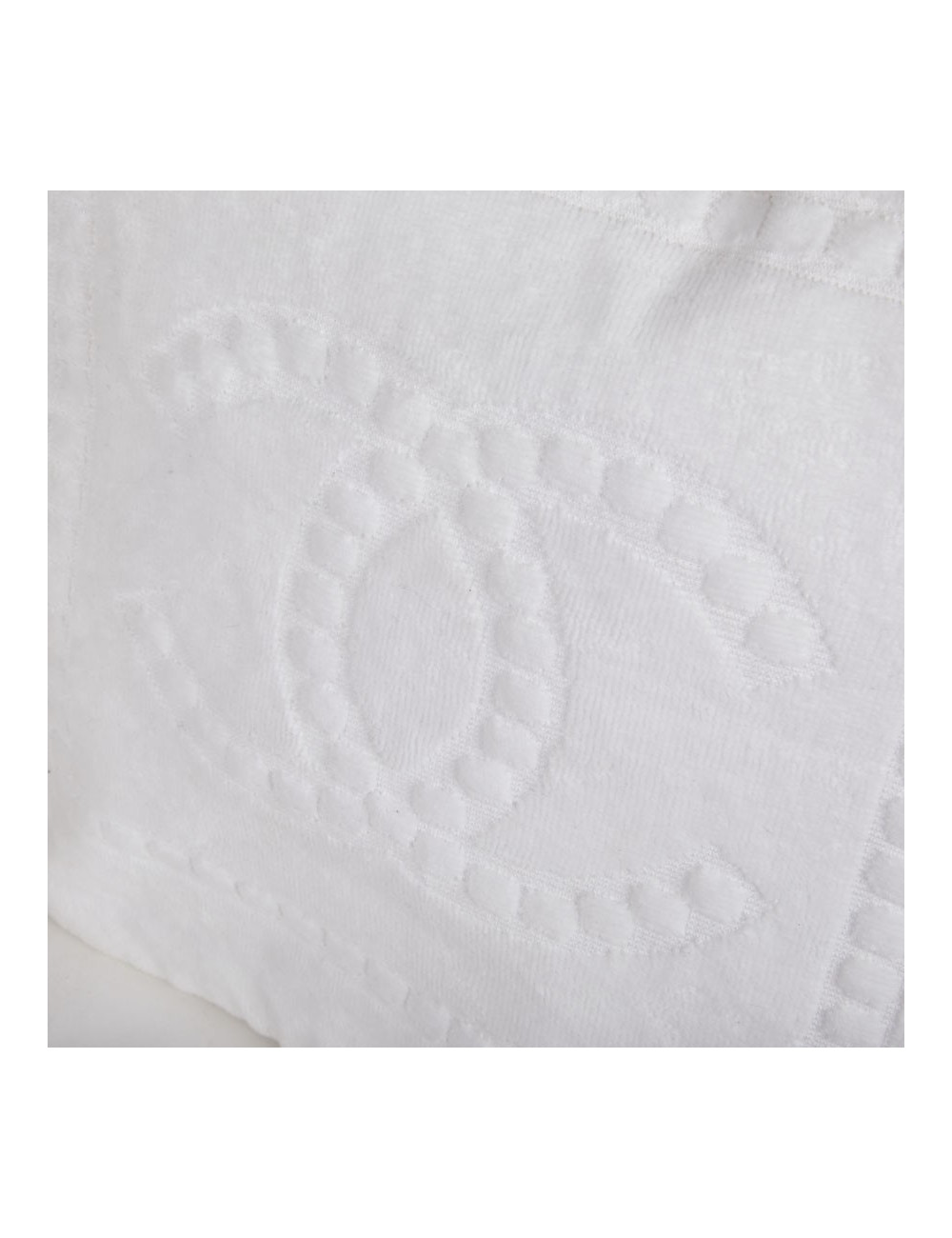 Sac de plage CHANEL tissu éponge blanc