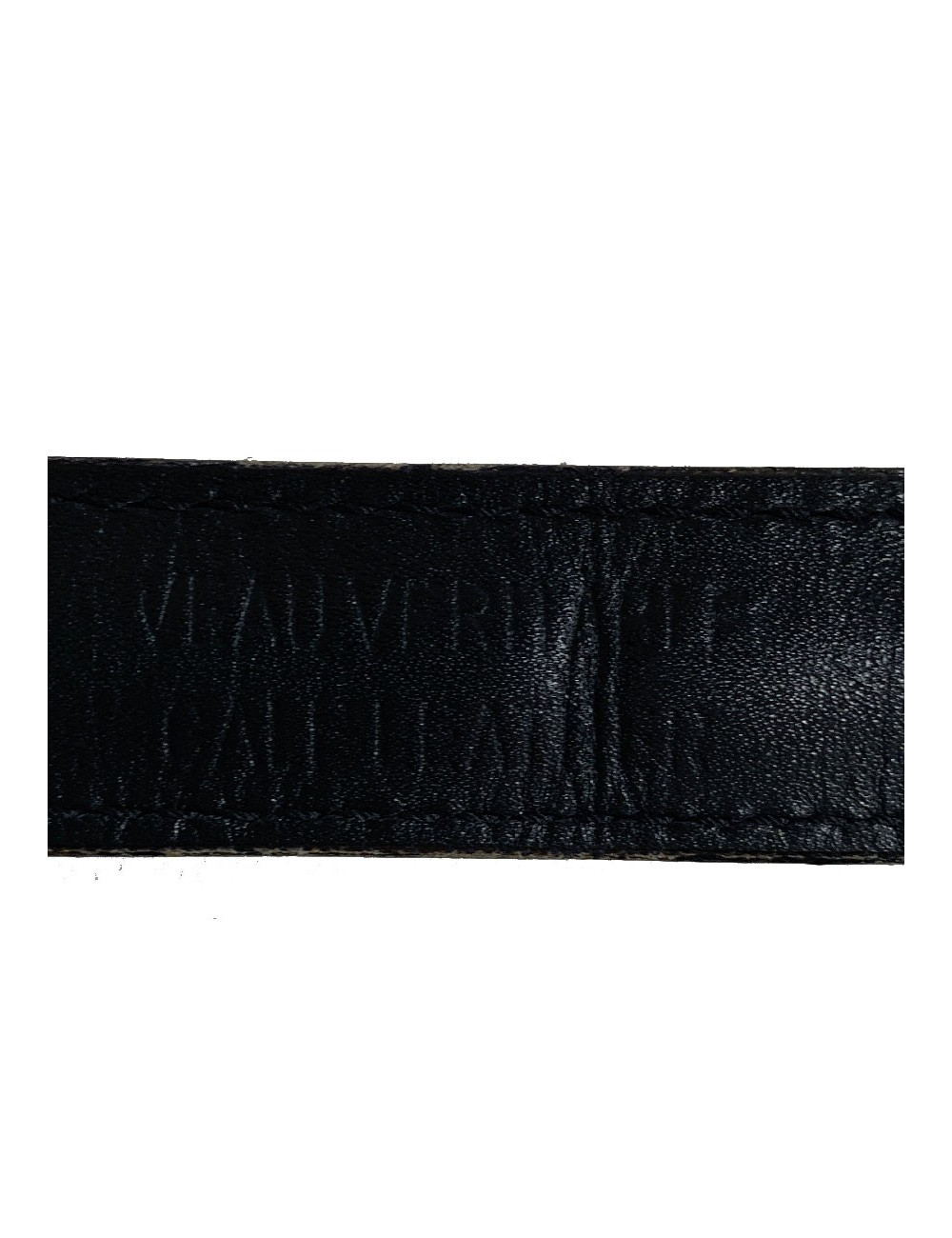 Ceinture CHRISTIAN DIOR cuir et dorée T80