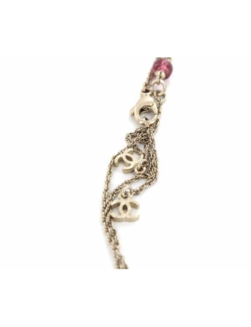 Collier CHANEL camélia émaillée