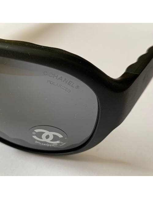 Solaires CHANEL noir mat