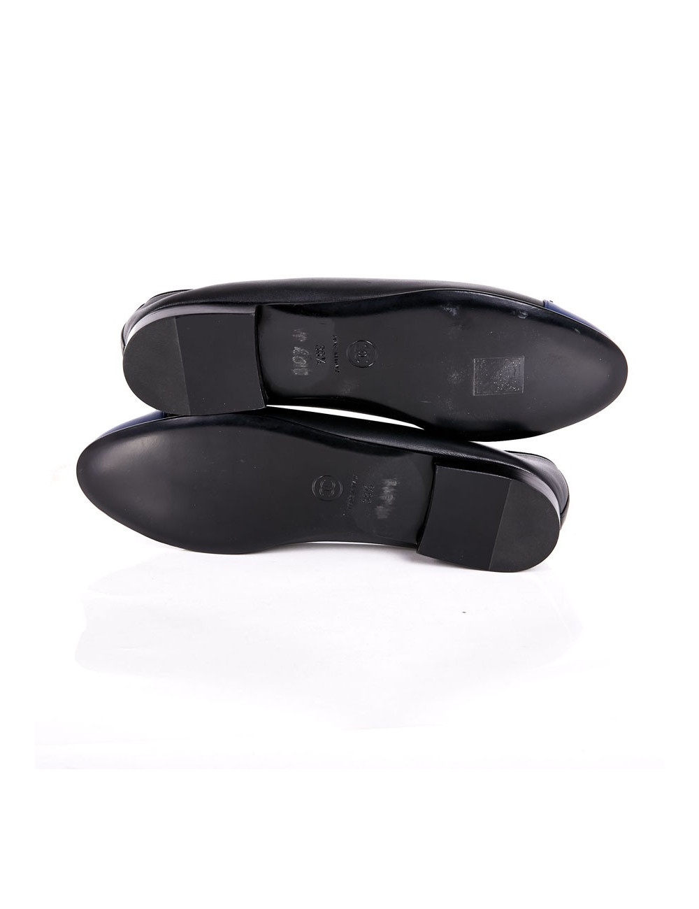 Ballerines CHANEL T38.5 bicolore 