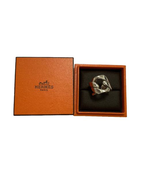  Bague t 52 HERMES Capture en argent massif