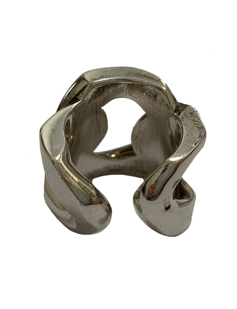  Bague t 52 HERMES Capture en argent massif