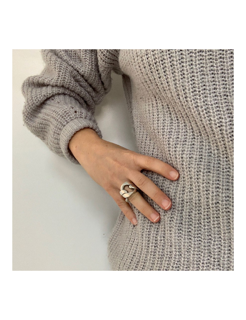 Bague HERMES Capture argent