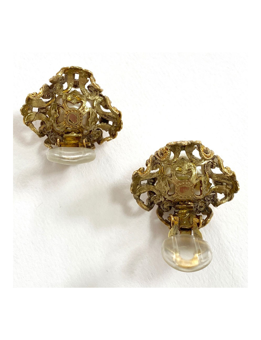 Boucles d'oreille CHANEL couture  1968