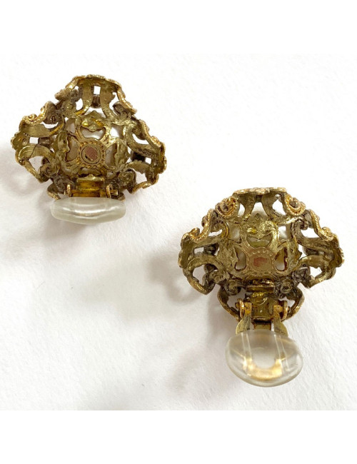 Boucles d'oreille CHANEL couture  1968