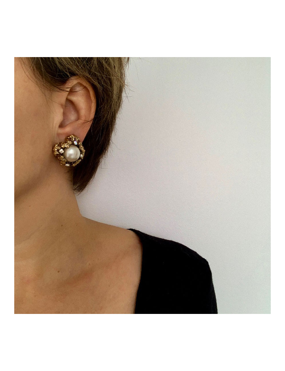 Clips couture CHANEL vintage