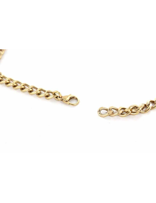 Collier CHANEL "COCO" en métal doré