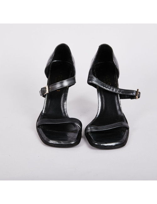 Sandales Hautes Gucci T35.5 gris métallisé