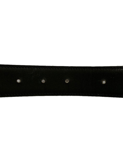 Ceinture HERMES réversible boucle H striée