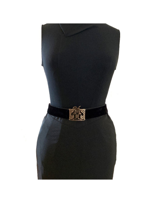 CHANEL Black Velvet Belt - Occasion Certified Authentic