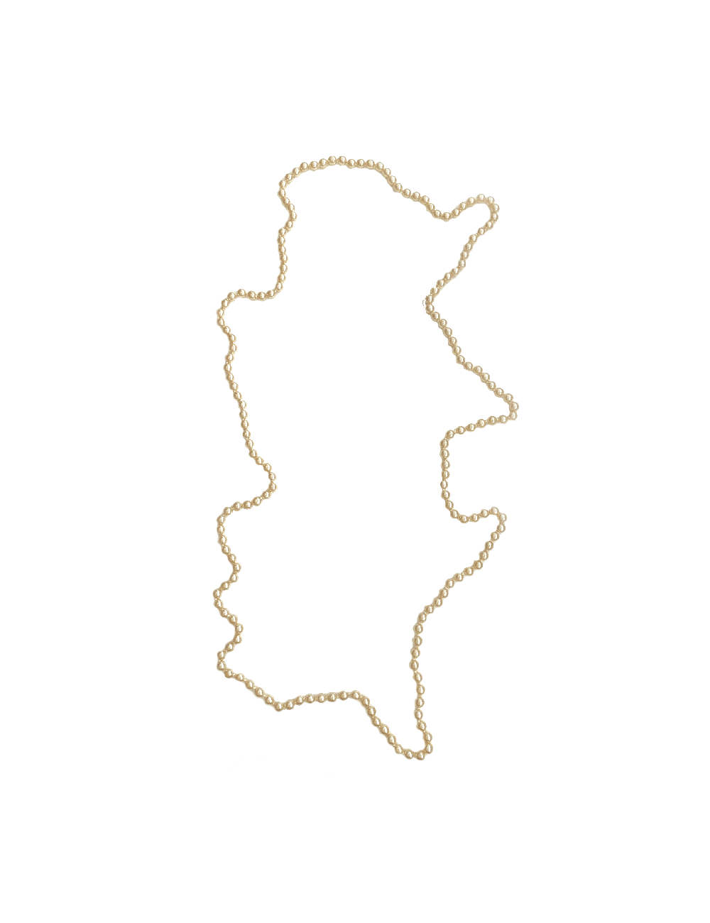 Long sautoir MARGUERITE DE VALOIS fines perles nacrées