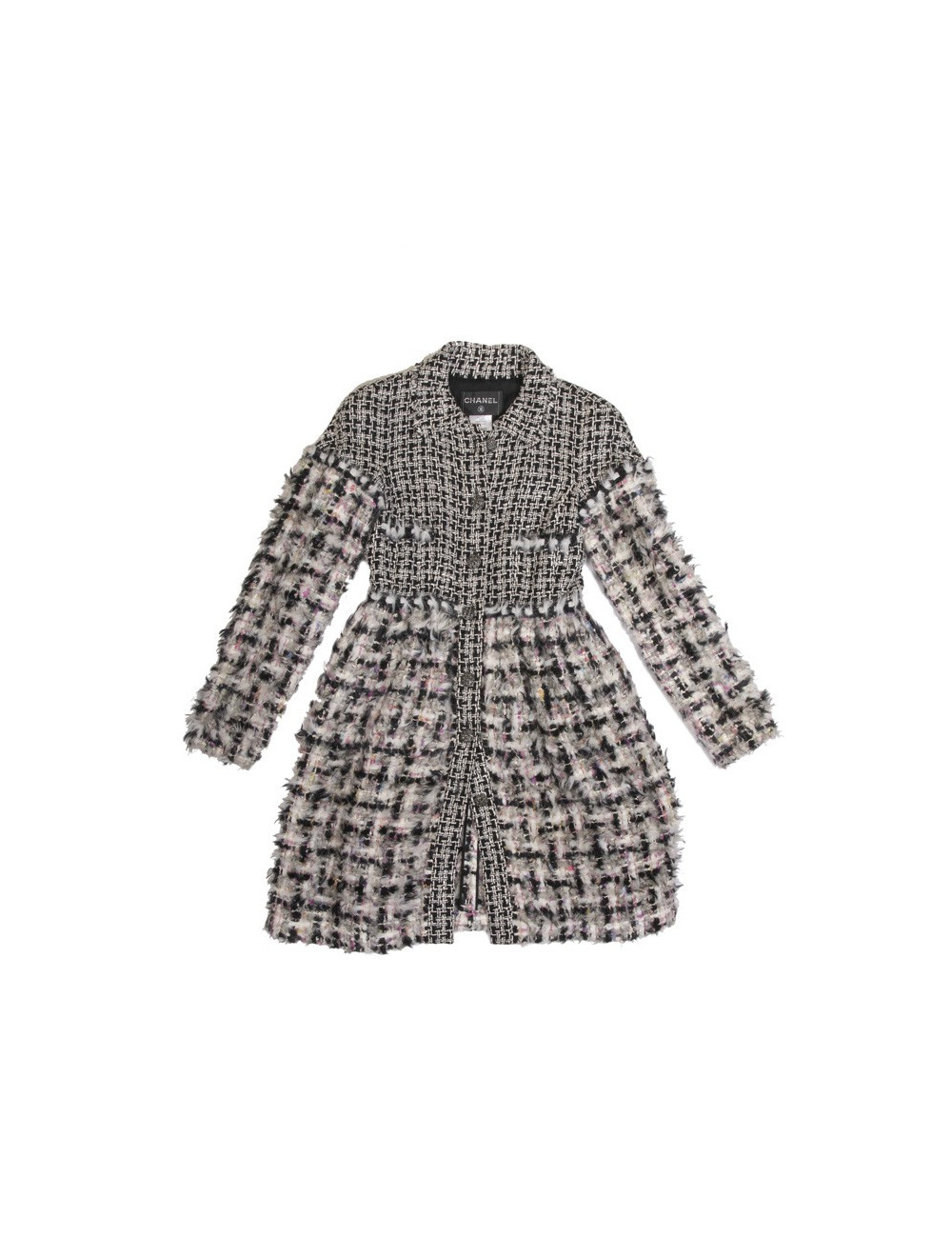 Manteau CHANEL T36 en tweed multicolore