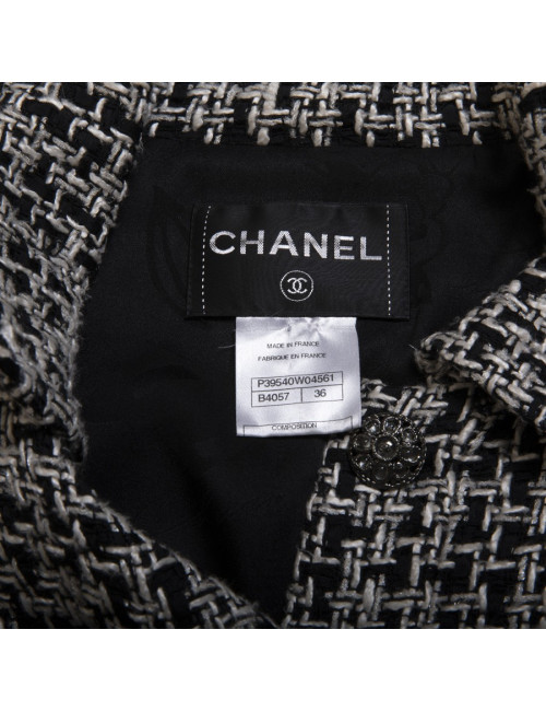 Manteau CHANEL T36 en tweed multicolore