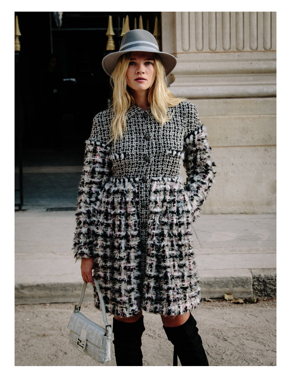 Manteau CHANEL T36 en tweed multicolore