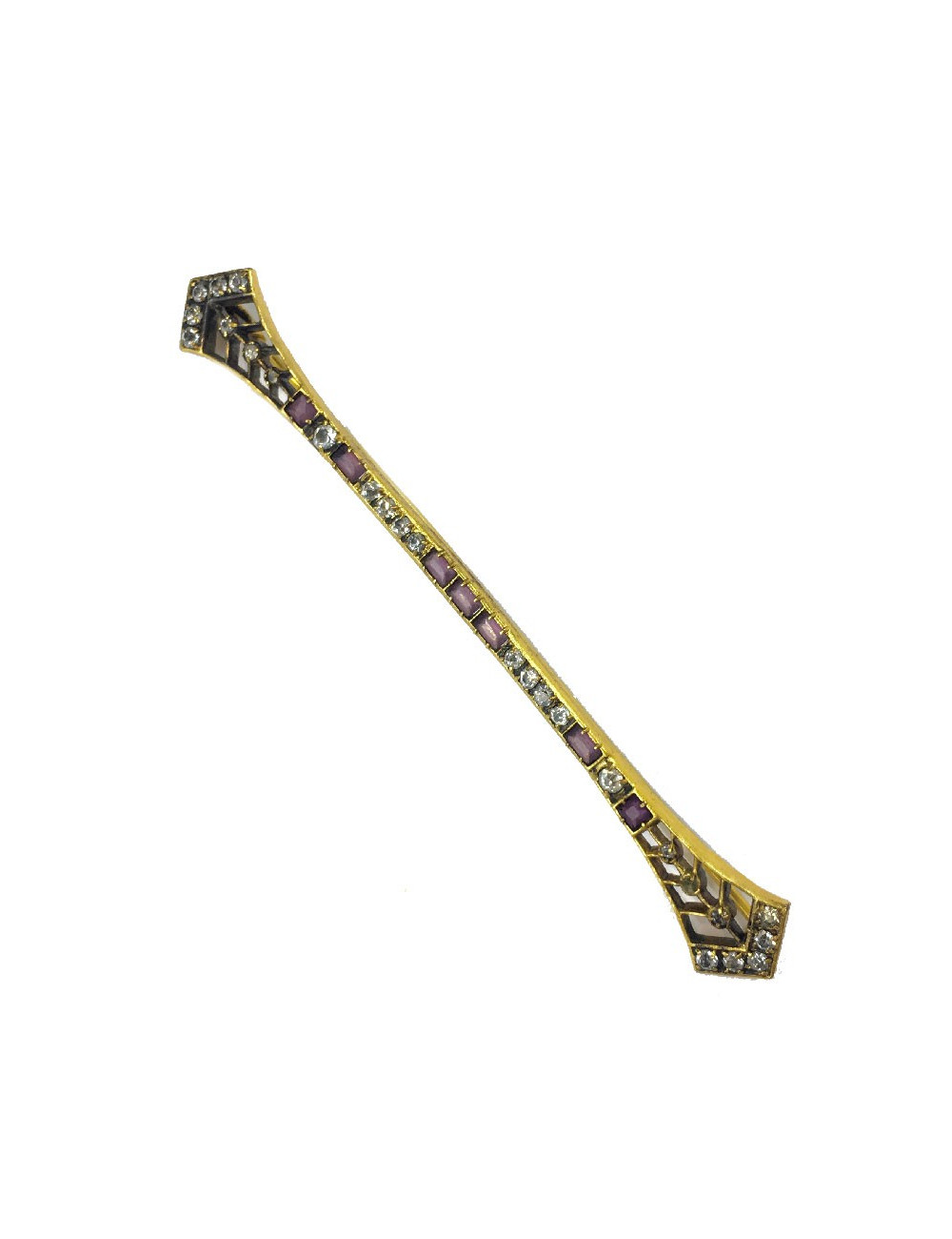 Barrette de cravate ou broche non signée