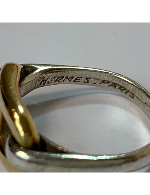 Bague HERMES or et argent