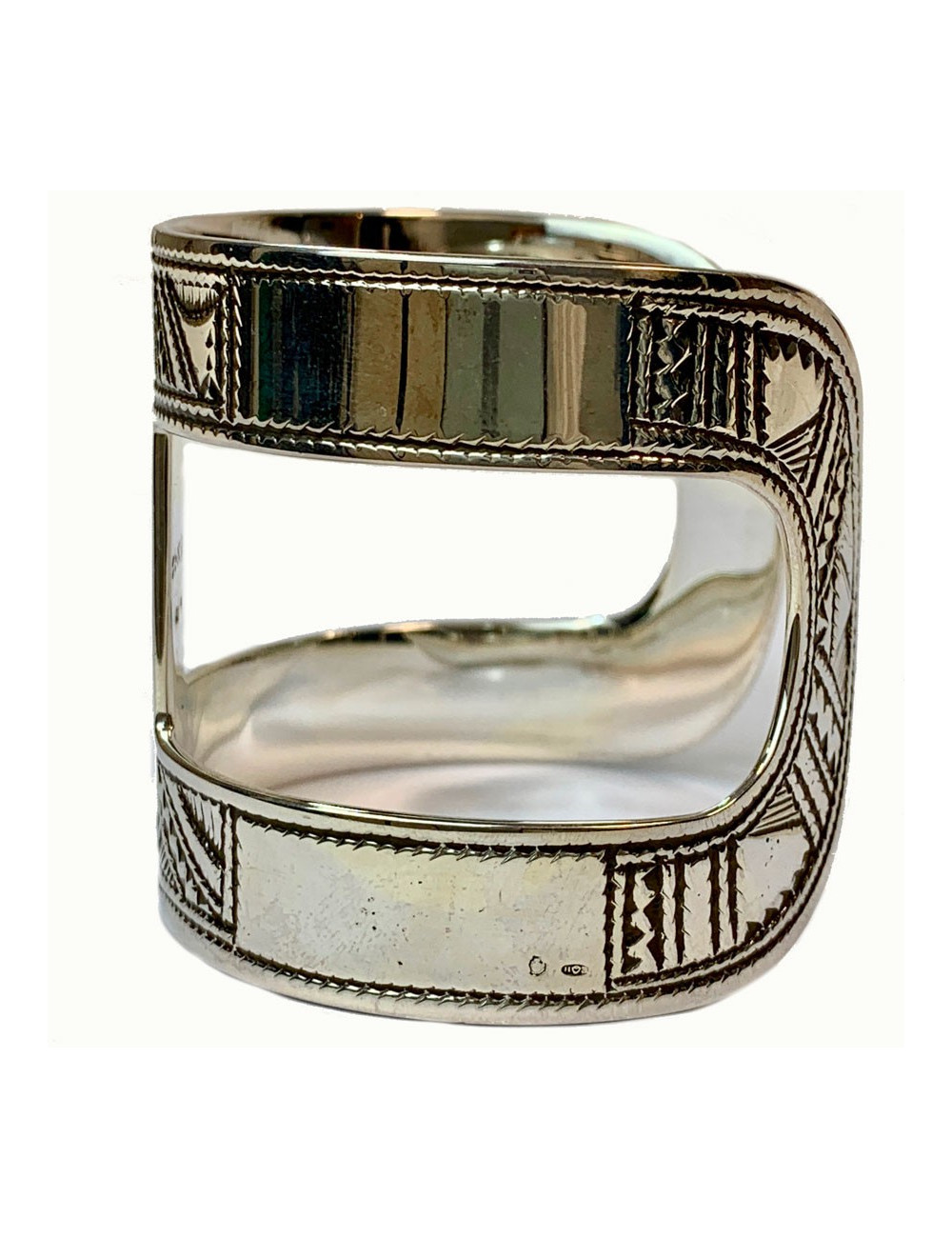 Bracelet HERMES Ano TOUAREG en argent