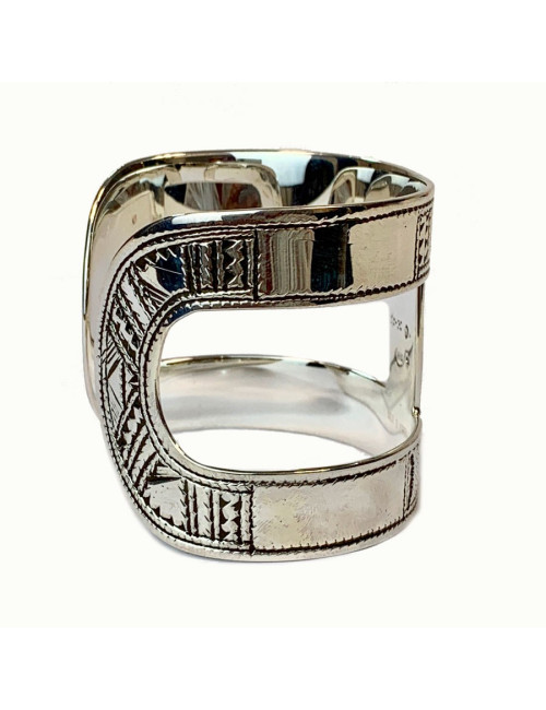 Bracelet HERMES Ano TOUAREG en argent