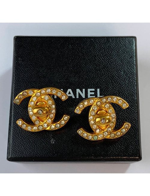 Boucles d'oreille clips CHANEL Vintage