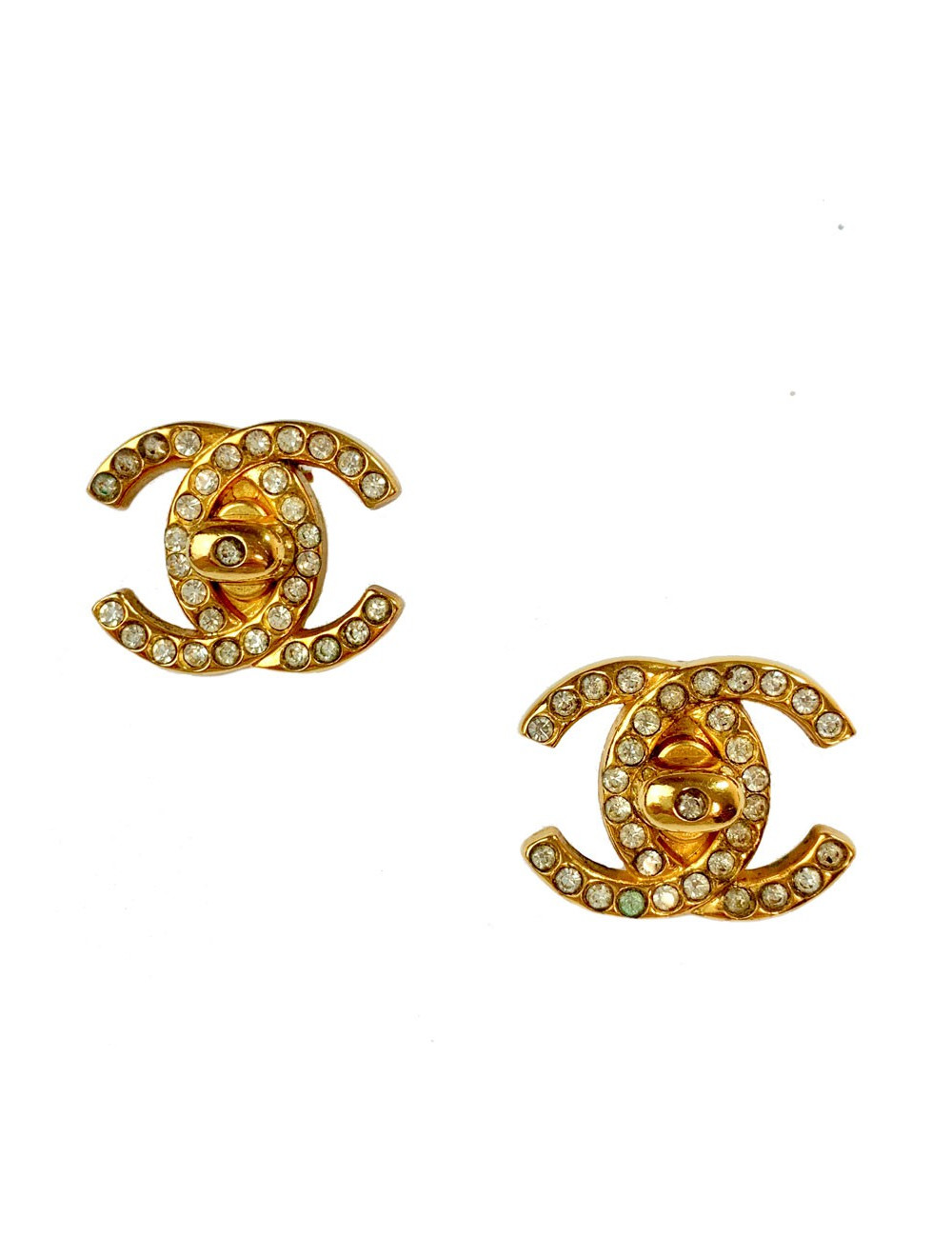 Boucles d'oreille clips CHANEL Vintage