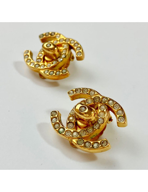 Boucles d'oreille clips CHANEL Vintage