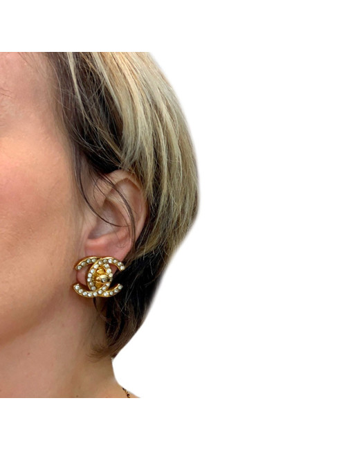 Boucles d'oreille clips CHANEL Vintage