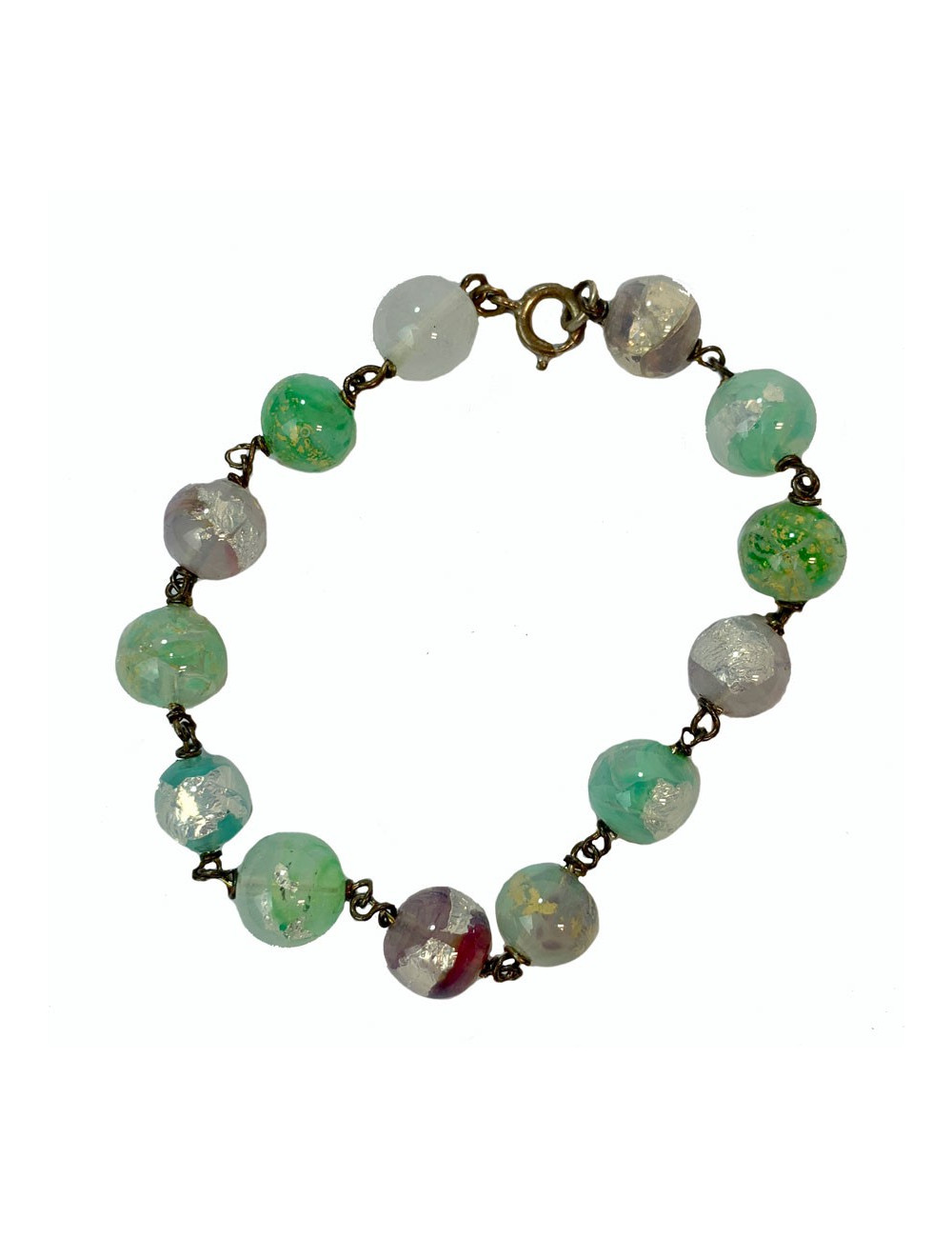 bracelet perles multicolores