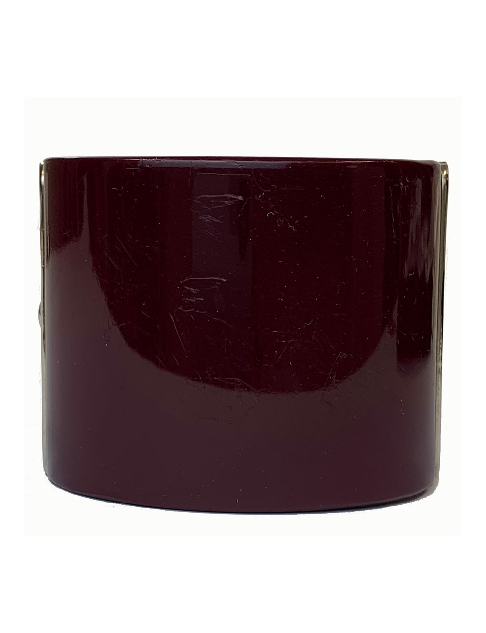 Manchette CHANEL plexiglass violet et perle