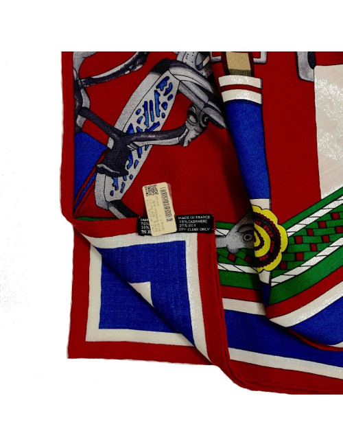 Châle HERMES cachemire et soie