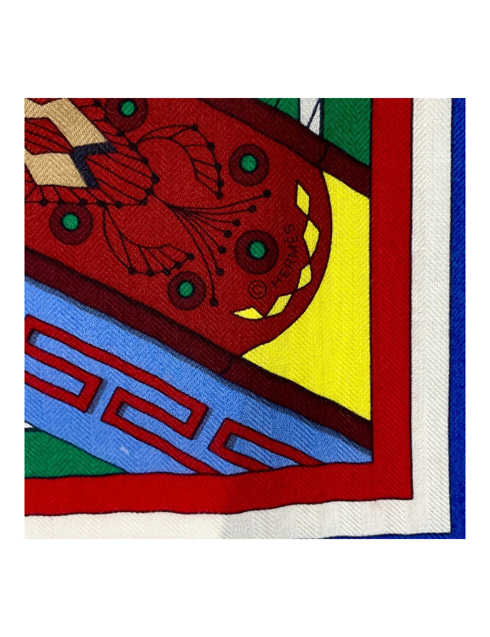 Châle HERMES cachemire et soie