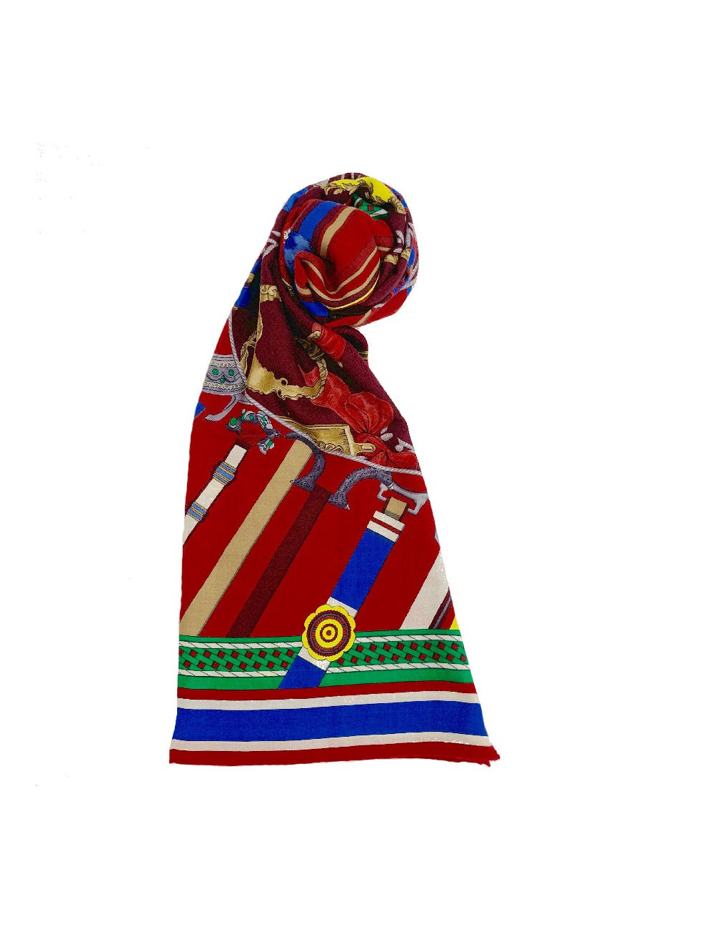 Châle HERMES cachemire et soie