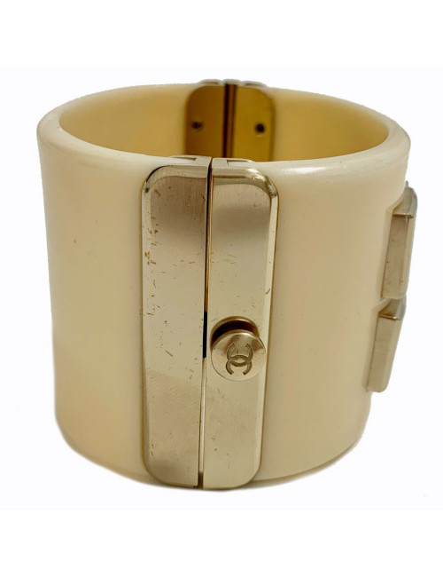 Manchette CHANEL pvc ivoire