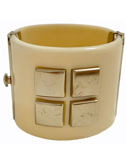 Manchette CHANEL pvc ivoire