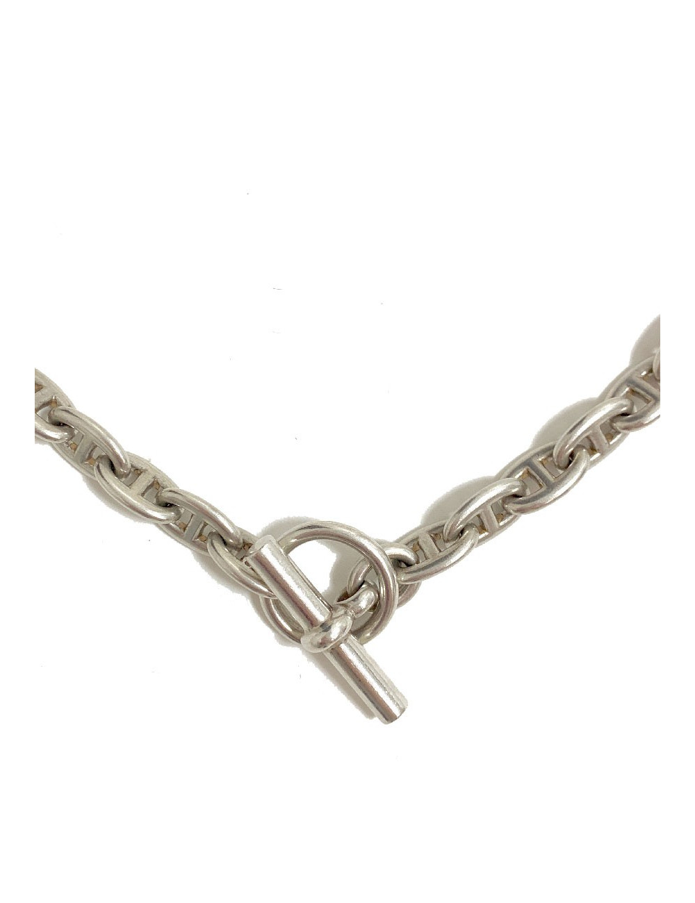 Collier HERMES chaine d'ancre argent massif