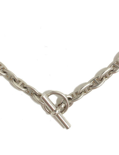 Collier HERMES chaine d'ancre en argent massif
