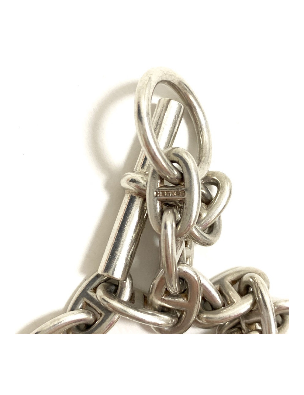 Collier HERMES chaine d'ancre argent massif