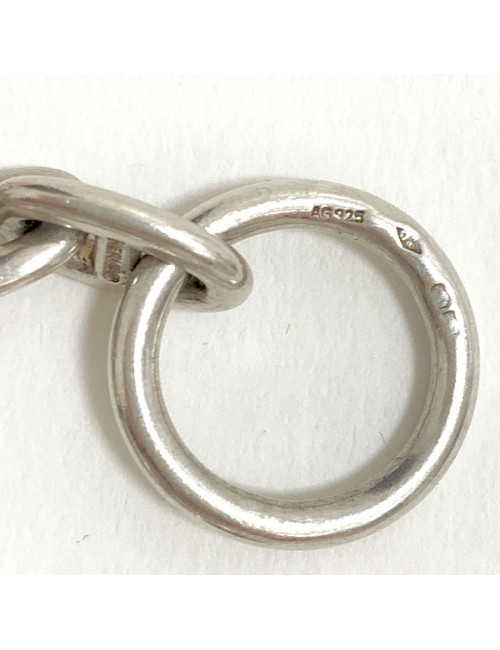 Collier HERMES chaine d'ancre argent massif
