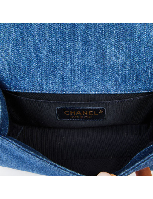 Sac Boy CHANEL patchwork jean's bleu