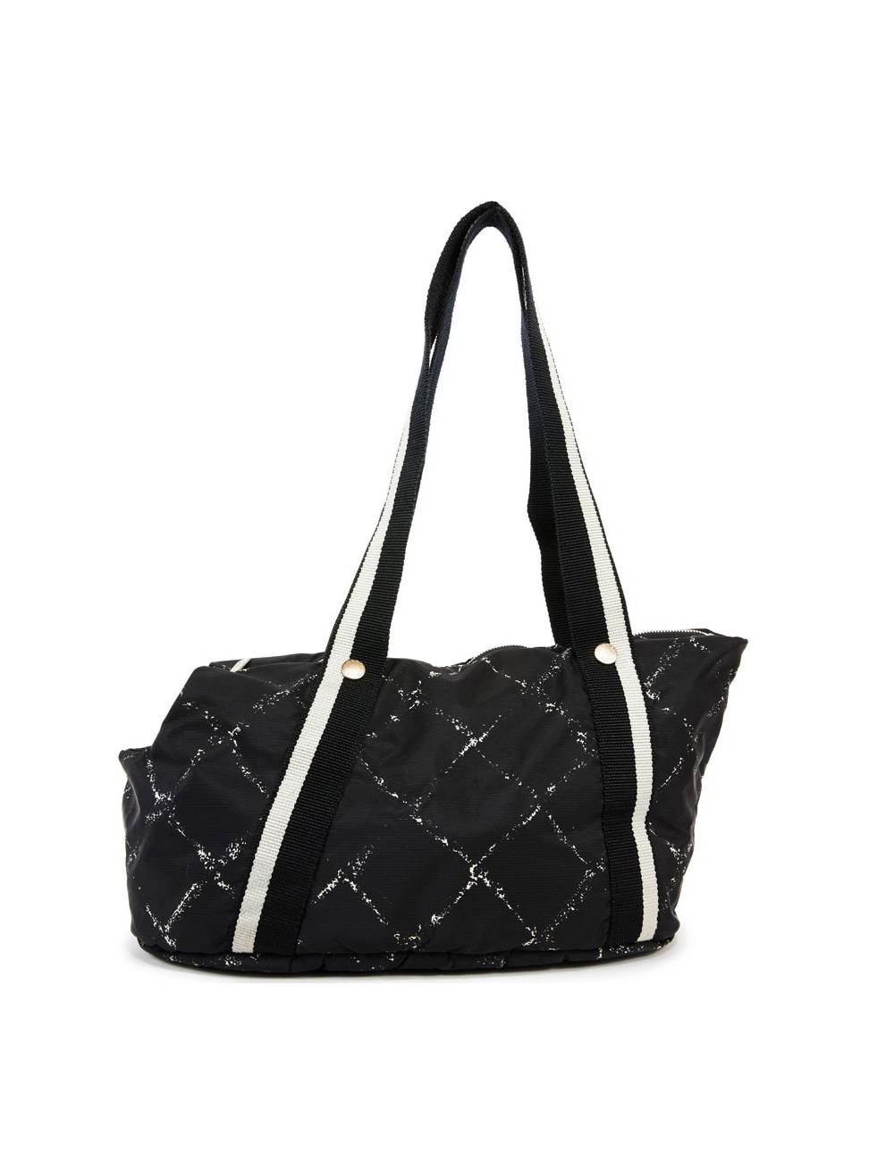 Sac pour chien CHANEL en toile noire